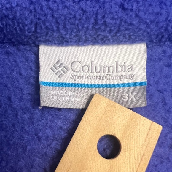 Columbia Women's Fleece Jacket 3X Lavander / Purple Full Zip Lightweight Coat‎ - Picture 2 of 15